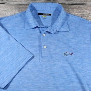 Greg Norman Men's Golf Polo Shirt Blue Size XL EUC